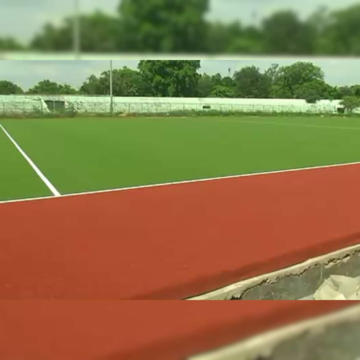 Meerut: Hockey players will get a big gift by 2022. Astro turf ready in  sports stadium – News18 हिंदी