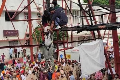 Surinder protesting for 135