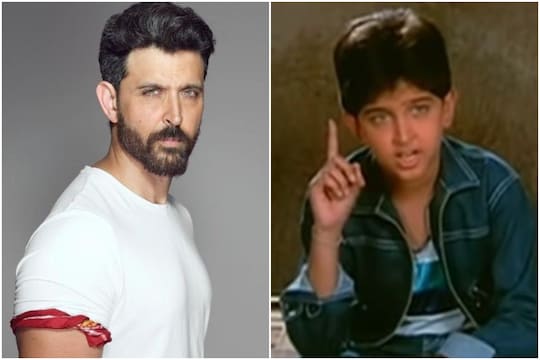 ऋतिक रोशन 1986 में आई फिल्म 'भगवान दादा' में बतौर चाइल्ड आर्टिस्ट काम कर चुके हैं. (फोटो साभारः Instagram@hrithikroshan/YouTube@Vishal Jalore)