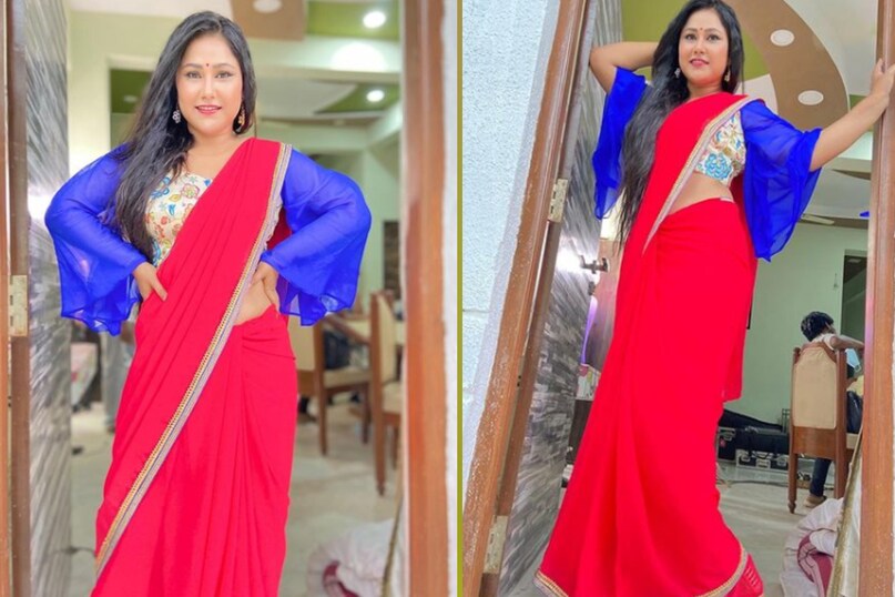 Actress Photos: सोशल मीडिया पर छाया Priyanka Pandit का पिंक …