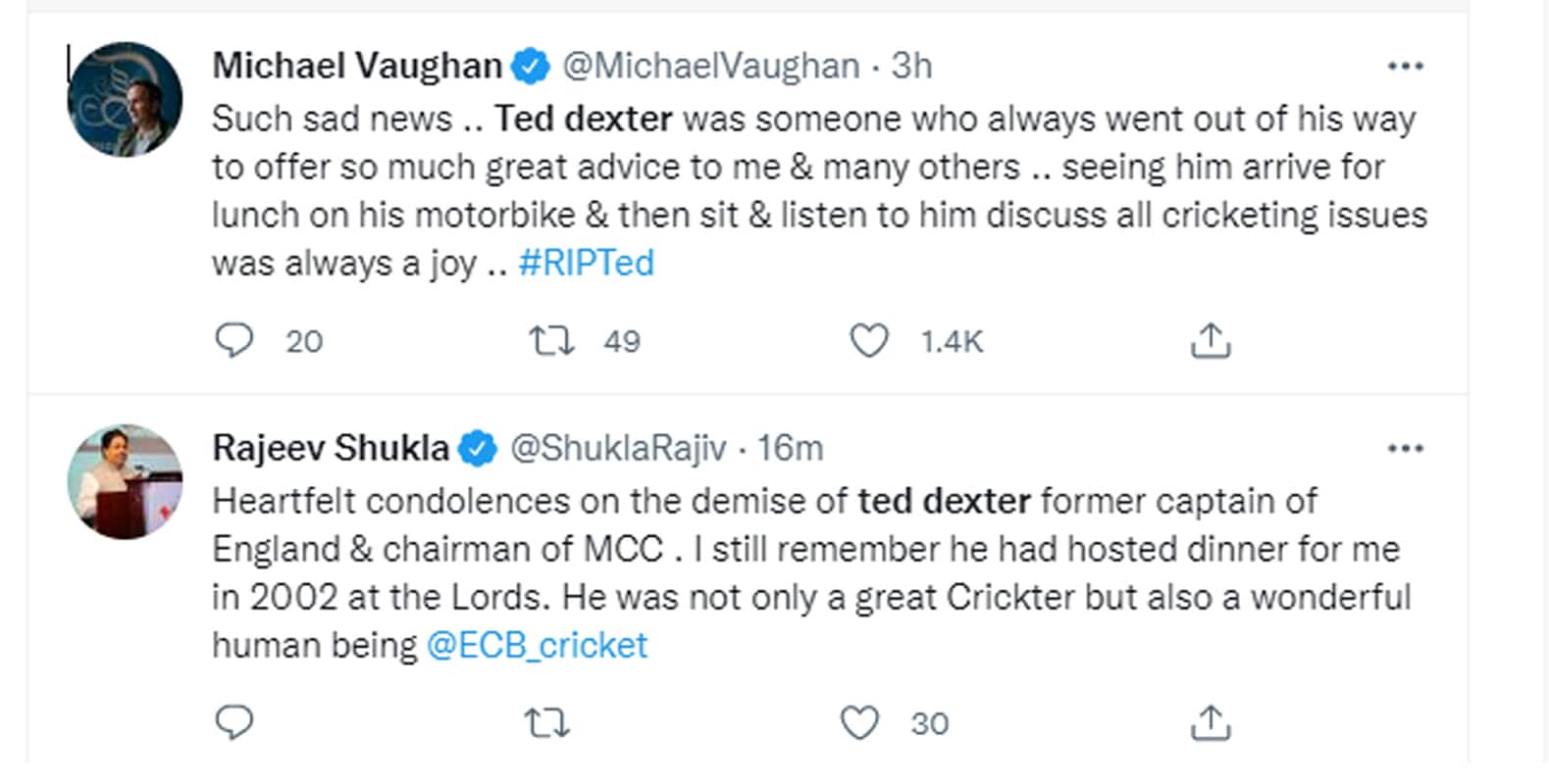 ted dexter death
