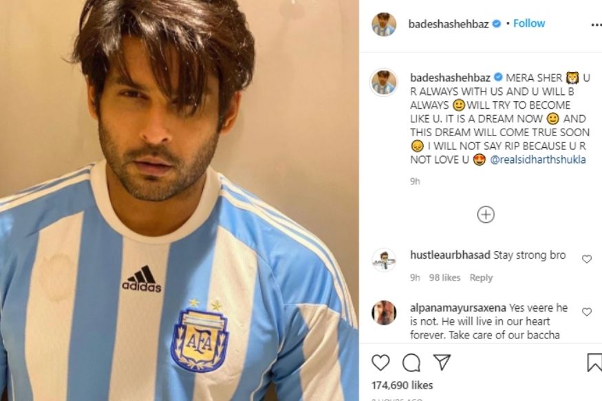 Sidharth Shukla death, Shehnaaz Gill, Shehnaaz Gill brother Shehbaz, Shehbaz pens emotional note, Shehbaz call Sher to Sidharth Shukla, Social Media, Viral Post, सिद्धार्थ शुक्ला, शहनाज गिल, शहबाज, शहबाज ने सिद्धार्थ शुक्ला के लिए इमोशनल नोट