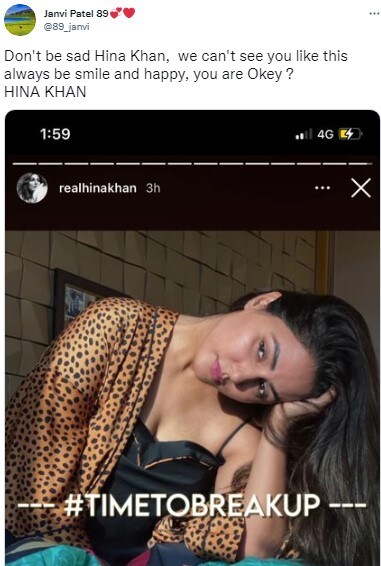Annotation 2021 10 08 204900 Hina Khan broke up with boyfriend Rocky Jaiswal actress started trending on twitter