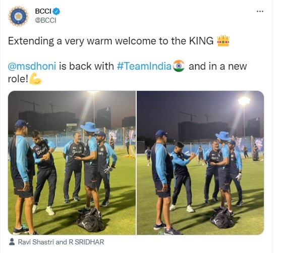 BCCI's Tweet