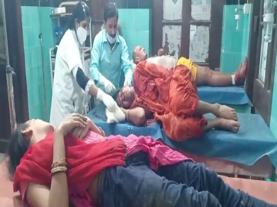 युवती के परिजनों द्वारा उसके पति की घर में घुसकर हत्या करने के बाद गांव में तनाव का माहौल है