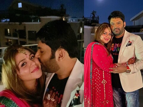 कपिल शर्मा ने पत्‍नी गि‍नी चतरथ  के साथ खूबसूरत तस्‍वीरें शेयर की हैं.  (@Kapilsharma/Instagram)