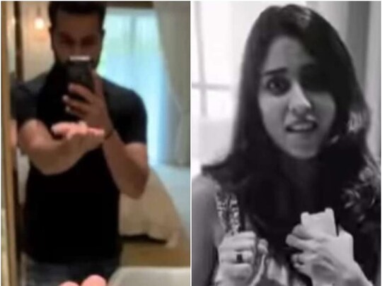 रोहित शर्मा ने पत्नी रितिका सजदेह के साथ मजाक किया (Rohit Sharma/Instagram)
