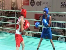 Women Boxing:ओलम्पियन सिमरनजीत कौर को हराकर फाइनल में पहुंची हरियाणा की जैसमिन