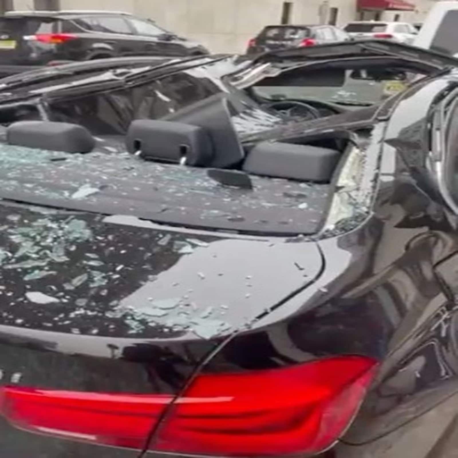 man fall on bmw from 9th floor
