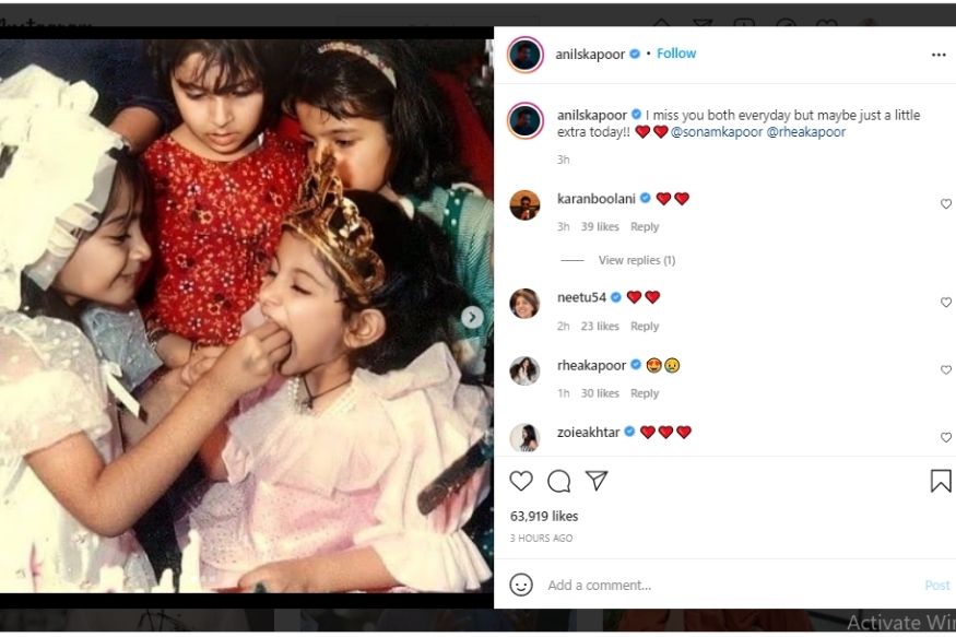 Anil Kapoor, Sonam Kapoor, Rhea Kapoor, Anil Kapoor missing Sonam-Rhea, Anil Kapoor emotional Post, Social Media, Viral Post, अनिल कपूर, सोनम कपूर, वायरल पोस्ट
