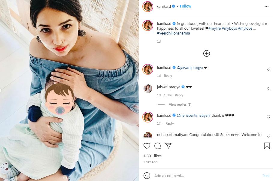 Kanika Dhillon, Kanika Dhillon became mother, Kanika Dhillon baby boy Veer, Himanshu Sharma, Kanika Dhillon and Himanshu Sharma became parents, Kanika Dhillon Baby Photos, कनिका ढिल्लों, हिमांशु शर्मा