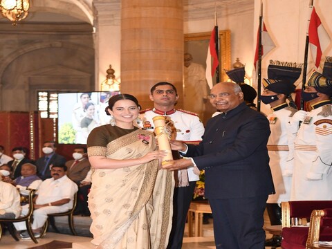 अभिनेत्री कंगना रनौत को इसी हफ्ते सोमवार को राष्ट्रपति रामनाथ कोविंद ने पद्मश्री सम्मान से सम्मानित किया था