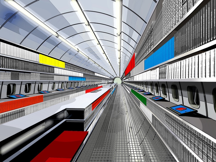 इस लाइब्रेरी में अंदर बहुत कुछ बनाया गया है. बोइंग 727 और 737 के खांचों को मिलाकर बनी इस लाइब्रेरी में अगर तमाम किताबों से जुड़ी लाइब्रेरी की लॉबीज हैं तो मीटिंग रूम, दो ऑडिटोरियम और कई तरह के अलग कक्ष हैं. ये बहुत सुंदर और अलग ही नजर आती है.