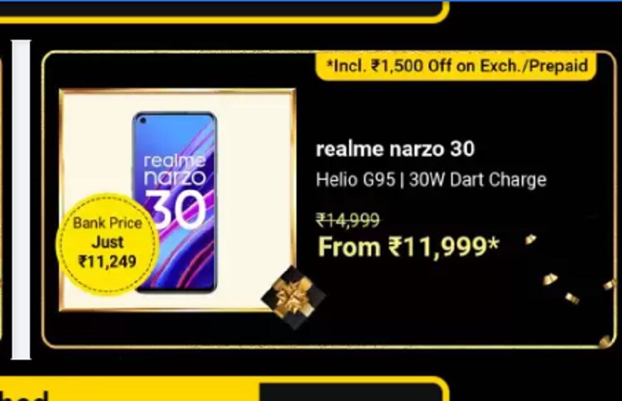 Realme Narzo 30 पर ऑफर दिया जा रहा है.