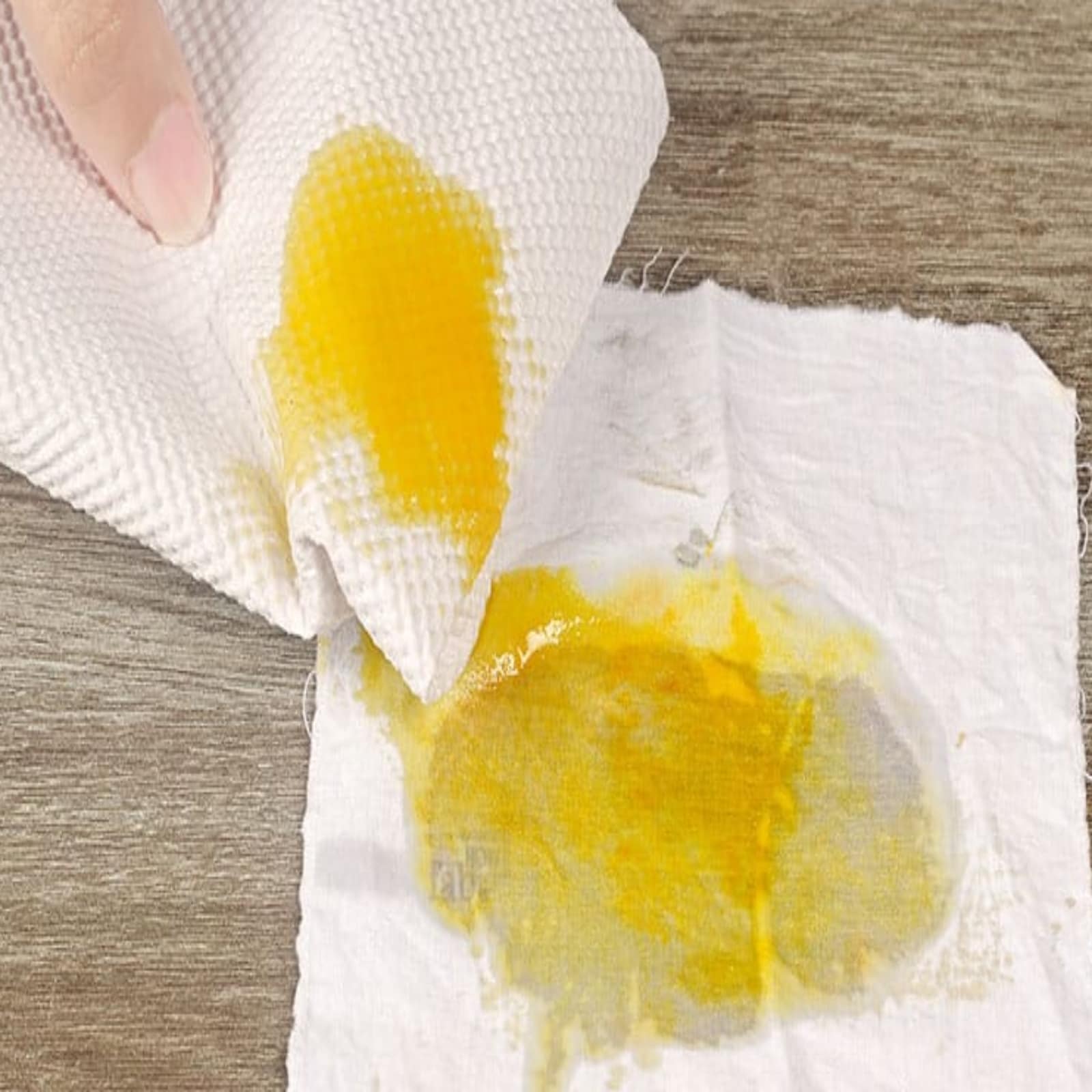 turmeric stain changes red from yellow