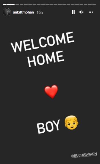Kumkum bhagya actor ankit mohan and wife ruchi welcome baby boy