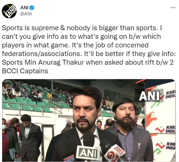 Indian Cricket, Virat Kohli, Rohit Sharma, BCCI, Anurag Thakur