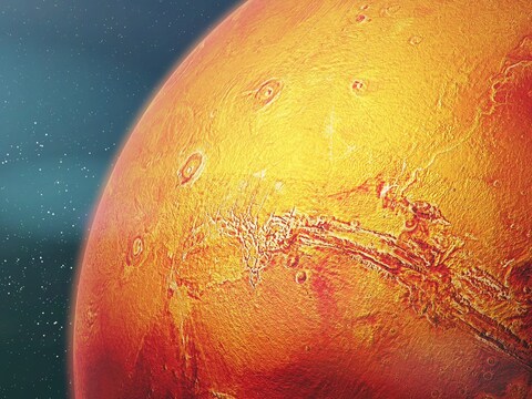 मंगल ग्रह (Mars) पर ध्रुवों से दूर पानी का इतना बड़ा भंडार पहली बार देखा गया है.  (प्रतीकात्मक तस्वीर: shutterstock)