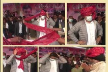 सचिन पायलट ने 2 मिनट में बांधा 51 मीटर लंबा साफा, 2 बार रुके पर पूरा बांधकर माने, Video