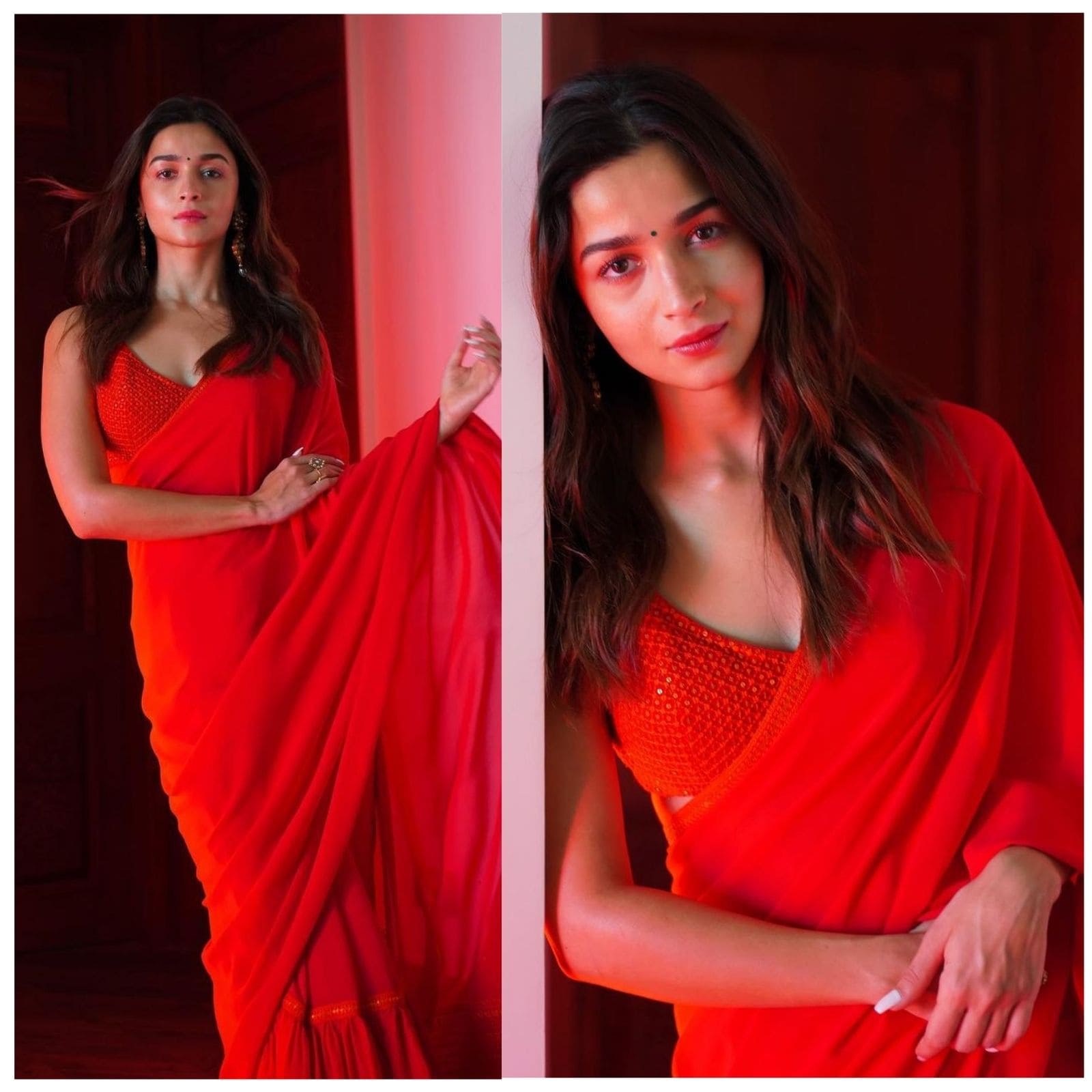 Alia Bhatt robbed the gathering at the trailer launch of RRR, looked  beautiful in a red sari, see PICS | Dailyindia.net