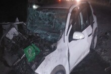 पानीपत: खड़ी कार को ट्राले ने मारी टक्कर, युवक की मौत, लघुशंका के लिए उतरा पिता बचा
