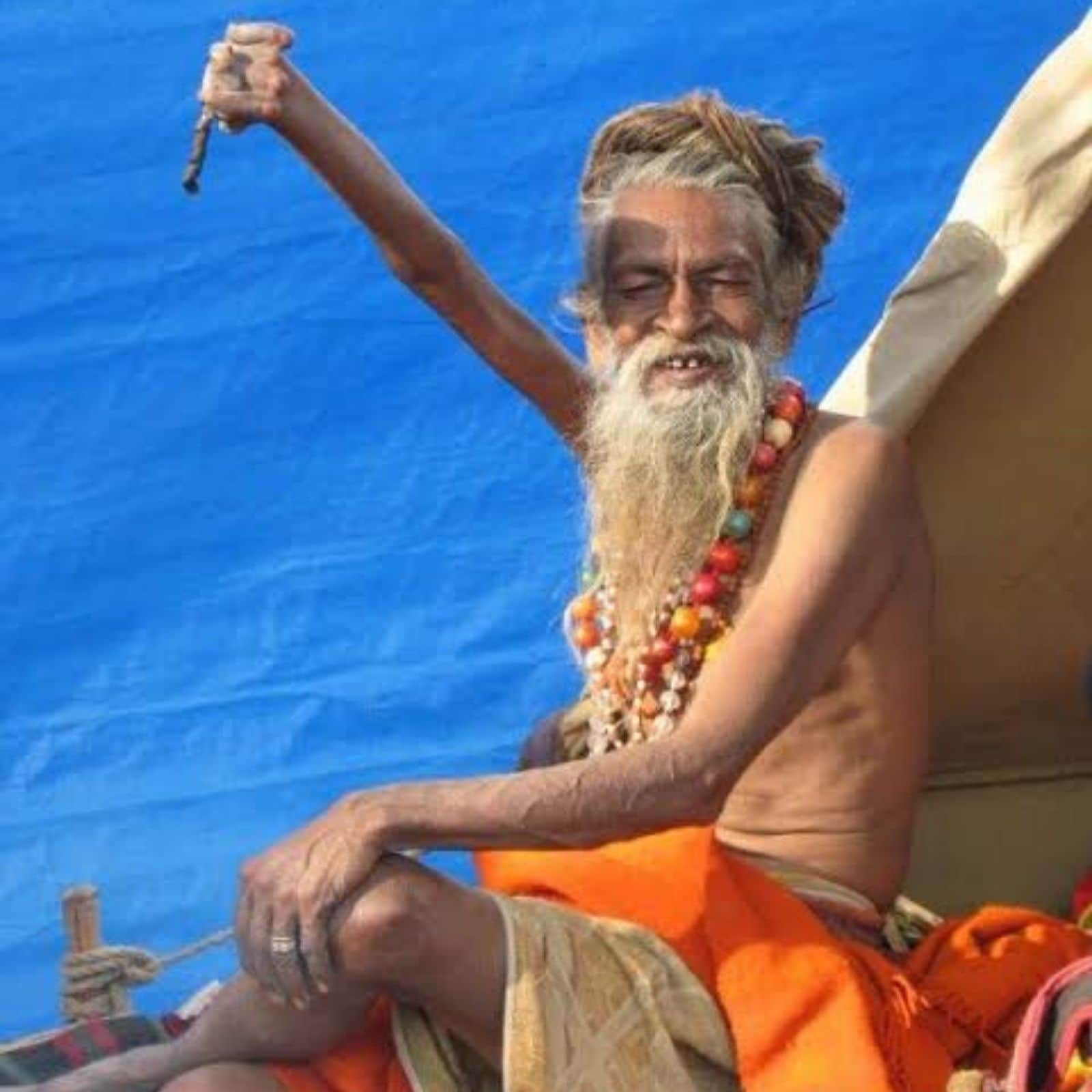अद्भुत! साधु ने पिछले 48 सालों से हवा में उठाया है अपना एक हाथ, बेहद  चौंकाने वाली है वजह - sadhu amar bharati story who kept hand raised for  past 48 years