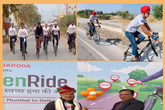 Udaipur News: एक्टर मिलिंद सोमन साइकिल से मुंबई से दिल्ली के सफर पर निकले हैं..... 