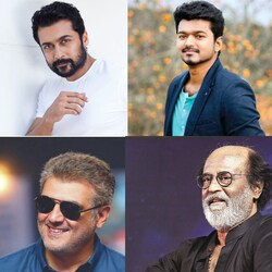  जानकारी के लिए आपको बता दें तमिल फिल्म इंडस्ट्री (Kollywood) में अजीत कुमार, थालापति विजय, रजनीकांत, धनुष और सूर्या का नाम हाईएस्ट पेड स्टार्स में आता हैं. यहां हम आपको इन सभी तमिलियन एक्टर्स की पर मूवी की फीस के बारे में बता रहे हैं. तो जानिए एक फिल्म का कितना चार्ज लेना है आपका पसंदीदा हीरो.