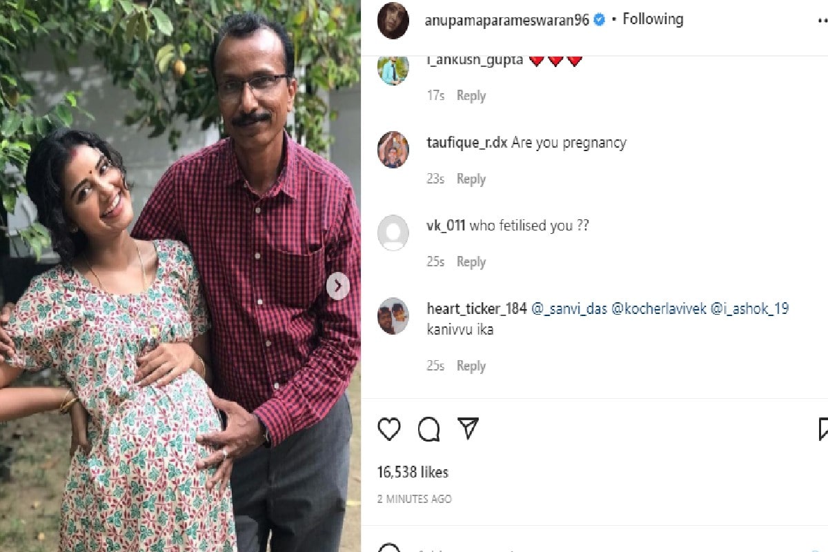 Anupama parameswaran flaunts Baby Bump