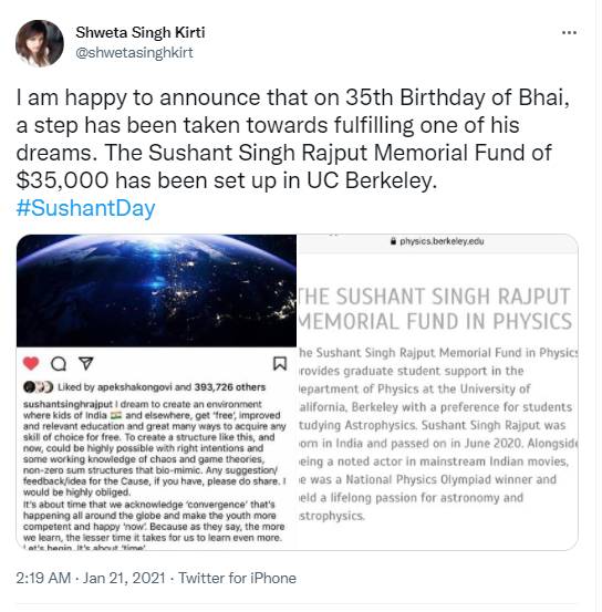 Shweta Tweet
