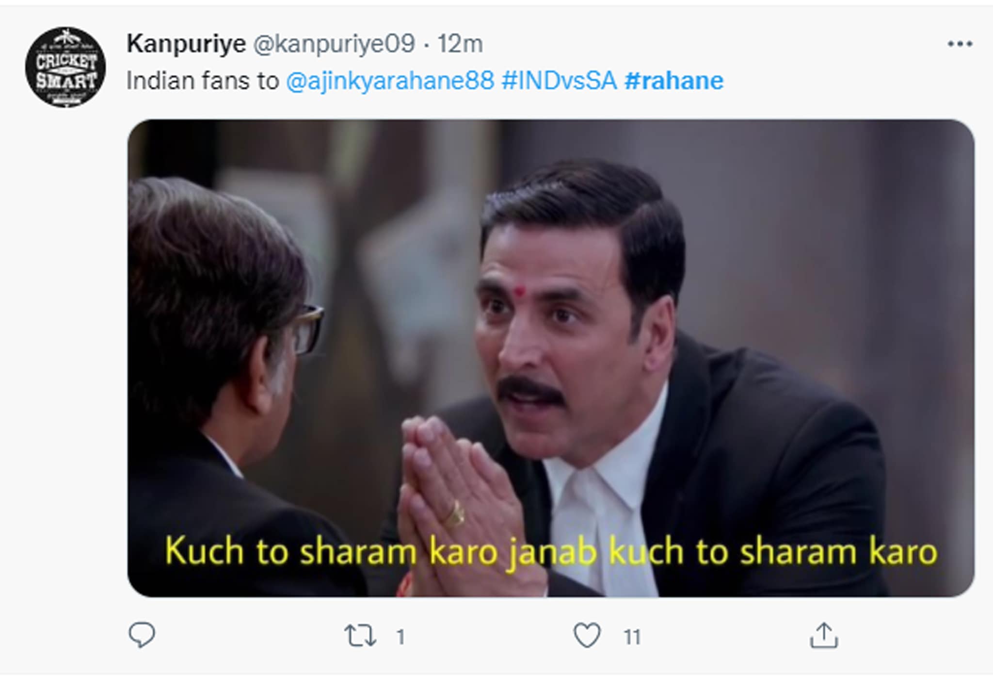 ajinkya rahane trolled