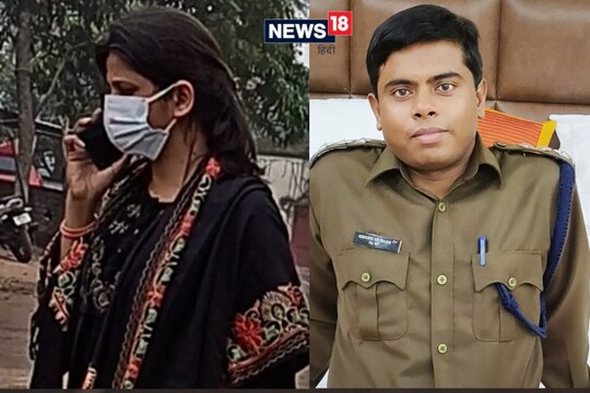 पत्नी वर्षा श्रीवास्तव (बाएं) ने SDPO पति किशोर कुमार रजक के खिलाफ FIR दर्ज कराई.