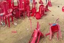 UP Election: असदुद्दीन ओवैसी की सभा में नाराज समर्थकों ने तोड़ी कुर्सियां, देखें VIDEO
