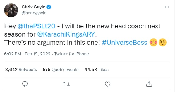 chris gayle karachi kings head coach, opener chris gayle, chris gayle on psl, chris gayle on karchi kings head coach, westindies national cricket team, chris gayle highest score in ipl, chris gayle on pakistan super league coaching, babar azam karachi kings, ओपनर क्रिस गेल, कराची किंग्स के हेड कोच गेल, क्रिस गेल कराची किंग्स हेड कोच 