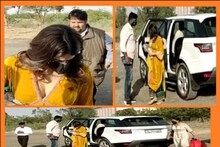 जाह्नवी कपूर का जलवा, शादी समारोह में शिरकत करने छोटे से गांव हेलीकॉप्टर से पहुंची