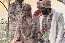 करिश्मा और वरुण ने ढलते सूरज के सामने लिए 7 फेरे, सामने आई शादी की पहली तस्वीर