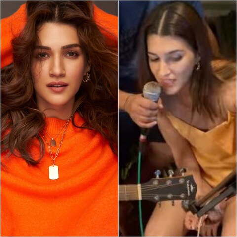 Kriti Sanon ने 'भेड़िया' के डायरेक्टर अमर कौशिक के साथ गाया गाना, VIDEO