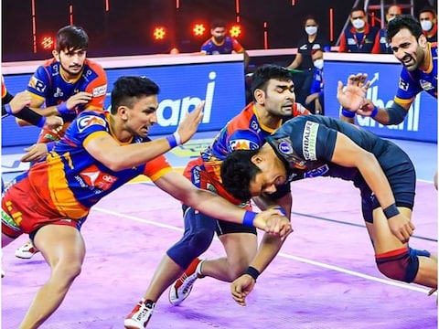 Pro Kabaddi League 2021-22: यूपी योद्ध को 10वीं जीत मिली. (PKL Instagram)