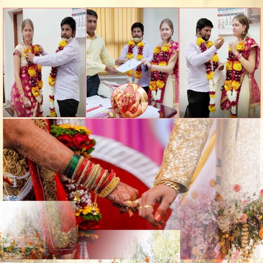 Leena Barcolsev Weds Rishi Verma: इंदौर के ऋषि ने अलीना को वीडियो कॉल पर प्रपोज  किया था. फिर रशियन युवती भारत आई और दोनों ने शादी कर ली.