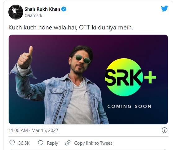shah Rukh Khan, shah Rukh Khan ott project, srk plus, what is srk plus