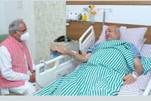 बजट सत्र से पहले बिगड़ी कृषि मंत्री रविन्द्र चौबे की तबीयत, अस्पताल में मिलने पहुंचे सीएम भूपेश बघेल