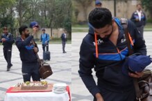 VIDEO: कोहली के 100वें टेस्ट जीत का मना जश्न, 'रॉकस्टार' जडेजा ने काटा केक