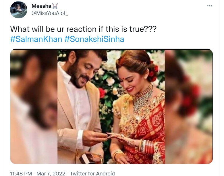 Salman-Sonakshi seen in bride and groom look! You will be shocked to