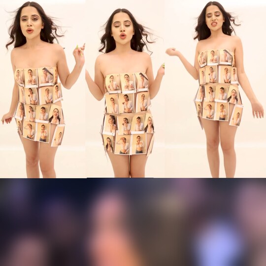 उर्फी जावेद एक बार फिर अपने ड्रेसिंग सेंस की वजह से छाई हुई हैं. (Video Grab Instagram)