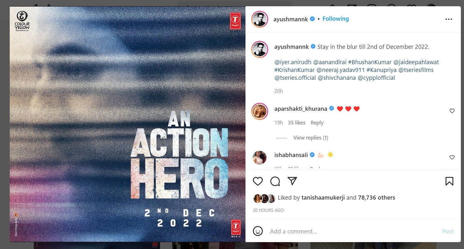 An Action Hero Release Date