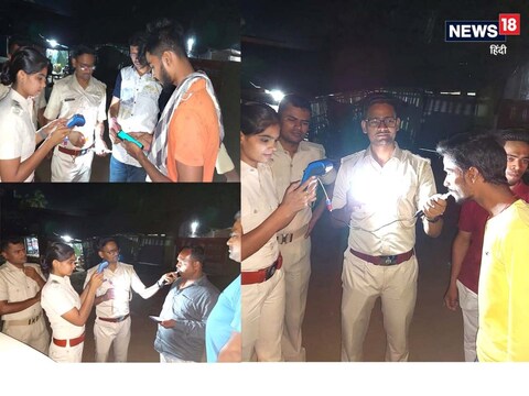 उत्पाद निरीक्षक के नेतृत्व में मंगलवार की रात अमरपुर के बंगाली टोला के समीप सड़क पर अचानक ब्रेथ एनेलाइजर टेस्ट किया जाने लग जिससे हड़कंप मच गया