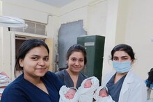 OMG! मेरठ की इस महिला ने एक साथ तीन बच्चों को दिया जन्म, अस्पताल में जश्न
