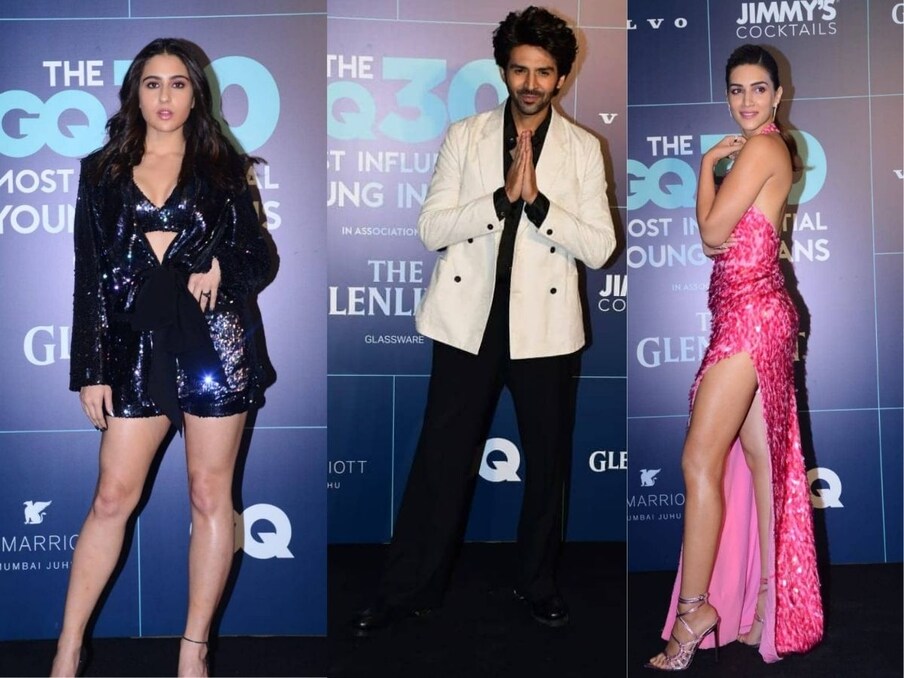  GQ Awards 2022: कियारा आडवाणी (Kiara Advani), सिद्धांत चतुर्वेदी (Siddhant Chaturvedi) , सारा अली खान (Sara Ali Khan), कीर्ती सेनन (Kirti Sanon) समेत कई स्टार्स इंडिया मोस्ट इंफ्लुएंशियल यंग इंडियन अवॉर्ड फंक्शन में पहुंचें और अपने फैशन स्टाइल से समारोह में चार चांद लगा दिया. (फोटो साभार: Viral Bhayani)
