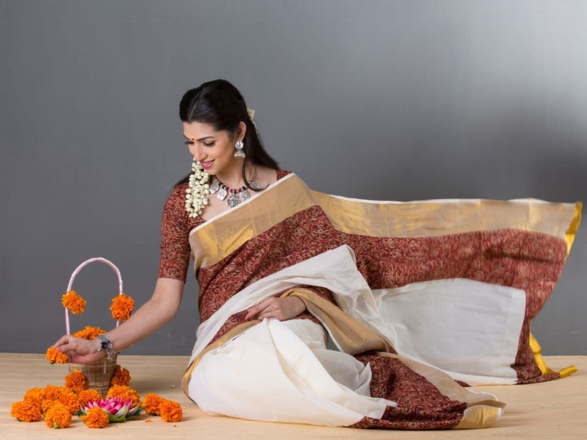 Buy traditional Rajasthani handloom silk cotton sarees online, Unnati Silks