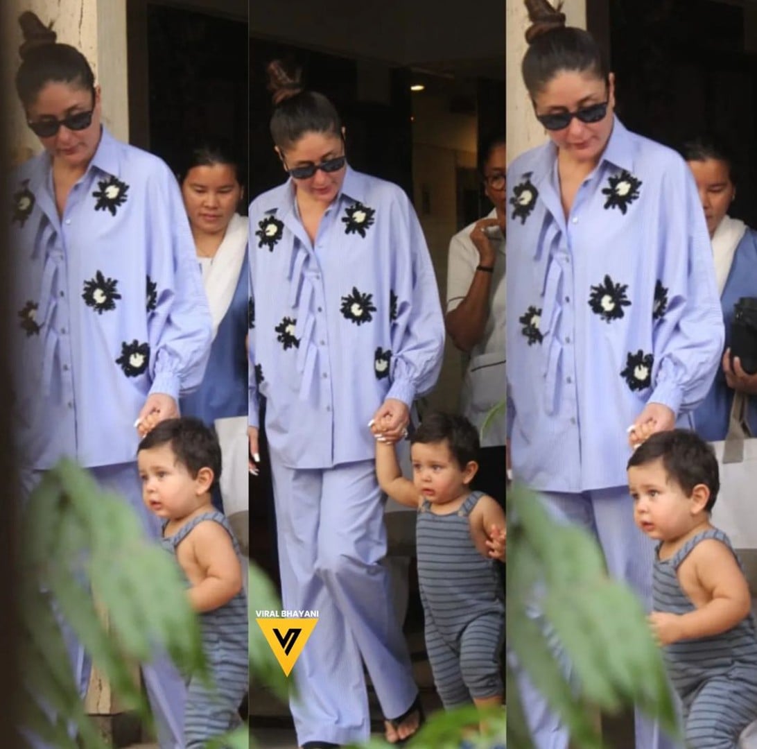 Kareena kapoor spotted with son jeh see their pic